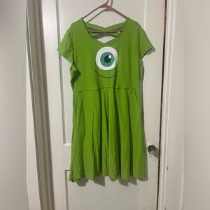 Mike Wazowski Monsters Inc Skater Dress from Torrid Sz 2